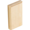 House of Fara 7-8 In. W. x 3-1-2 In. H. x 6 In. L. Pine Plinth Block Pack of 10 P356P 190209