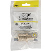 SharkBite Lead-Free Insert 1 In. Barb x 3-4 In. Barb Brass PEX Coupling UC060LFA 414557