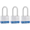Master Lock 1-9/16 In. Laminated Steel Keyed Padlock (3-Pack) 3TRILF