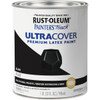 Rust-Oleum Painter's Touch 2X Ultra Cover Premium Latex Paint, Flat Black, 1 Qt. 1976502 795869