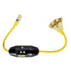 Yellow Jacket 2 Ft. 12-3 Yellow 3-Outlet GFCI Extension Cord 2816 532525