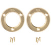 National Hardware 1-3-8 In. Satin Brass Steel Closet Rod Socket (2-Pack) N191-551 242136