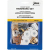 Johnson Hardware 1500 Series 36 In. W. Pocket Door Hardware Set 1500PPK3 202584