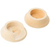 National Hardware 1-3/8 In. Natural Wood Closet Rod Socket (2-Pack) N269-068