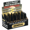 General Tools Pocket Precision Screwdriver 744DB Pack of 24 320455