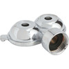 Best Garden Metal 30 Ft. Dia. Twin Spot Stationary Sprinkler, Metallic 59015