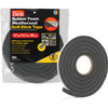 Do it Best 1/2 In. W x 9/16 In. T x 10 Ft. L Black Rubber Foam Weatherstrip Tape