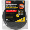 Do it Best 1/2 In. W x 9/16 In. T x 10 Ft. L Black Rubber Foam Weatherstrip Tape
