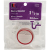 Keeney 1-1-2 In. x 1-1-2 In. White Plastic Slip Joint Nut 55WKHB 444529