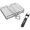 GrillPro Deluxe 9.5 In. W. x 12 In. L. Steel Broiler Grill Basket 24876
