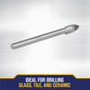 Irwin 3-8 In. x 6-1-4 In. Carbide Glass & Tile Drill Bit 50524 320628