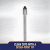 Irwin 3-8 In. x 6-1-4 In. Carbide Glass & Tile Drill Bit 50524 320628