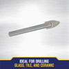 Irwin 1-2 In. x 6-1-4 In. Carbide Glass & Tile Drill Bit 50532 320646