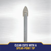 Irwin 1-2 In. x 6-1-4 In. Carbide Glass & Tile Drill Bit 50532 320646