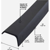 M-D Building Products 16 Ft. Black Rubber Garage Door Bottom Seal 03749 264679