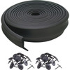 M-D Building Products 16 Ft. Black Rubber Garage Door Bottom Seal 03749 264679
