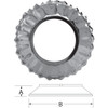 SELKIRK RV 3 In. x 1-9/16 In. x 6-5/8 In. Storm Collar 103810
