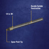 Irwin 1-4 In. x 6-1-4 In. Carbide Glass & Tile Drill Bit 50516 320600