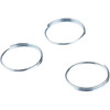 Lucky Line Zinc-Plated Steel Zinc-Plated 1 In. Key Ring 75900 580320