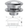 SELKIRK RV 5 In. x 10 In. x 5-1/4 In. Gas Vent Cap 105800