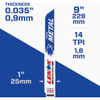Lenox 2pk 9"14t Lnx Recp Blade 24906T9114R 358045