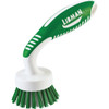 Libman White & Green Polymer 8 In. Ergonomic Rubber Grip Dish Brush 42