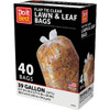 Do it Best 39 Gal. Clear Flap Tie Lawn & Leaf Bag (40-Count) 647934 647934