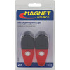 Master Magnetics 3-1-2 In. Red Magnetic Clip (2-Pack) 07520 631739