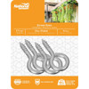 National Hardware #6 Zinc Large Screw Eye (4-Count) N119-222 212594