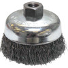 Weiler Vortec 4 In. Crimped 0.02 In. Angle Grinder Wire Brush 36036