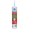 GE Advanced Silicone Kitchen & Bath Sealant, Clear, 10.1  Oz. Cartridge 2812562