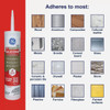 GE Advanced Silicone Kitchen & Bath Sealant, Clear, 10.1  Oz. Cartridge 2812562 790963