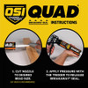 OSI QUAD 10 Oz. Window, Door & Siding Polymer Sealant, White 1638674 Pack of 12 777650