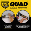 OSI QUAD 10 Oz. Window, Door & Siding Polymer Sealant, Clear 827837 Pack of 12 787925