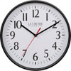 La Crosse Technology Equity Black Quartz Wall Clock 404-3025B