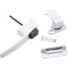 National Hardware White Push Button Latch with 1-3/4 In. Hole Spacing N213-165