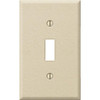 Amerelle PRO 1-Gang Stamped Steel Toggle Switch Wall Plate, Ivory Wrinkle