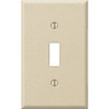 Amerelle PRO 1-Gang Stamped Steel Toggle Switch Wall Plate, Ivory Wrinkle