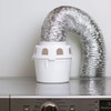 Dundas Jafine White Indoor Electric Dryer Vent Kit (5-Piece) TDIDVKZW 282715