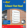 Dundas Jafine ProVent 6 In. White Louvered Dryer Vent Hood BLH6WZW