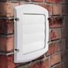 Dundas Jafine ProVent 4 In. White Plastic Replacement Vent Cap LC4WZW 273465