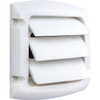 Dundas Jafine ProVent 4 In. White Plastic Replacement Vent Cap LC4WZW 273465