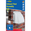 Dundas Jafine ProMax 4 In. White Plastic Dryer Vent Hood BPMH4WZW 261254