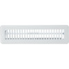 Home Impressions 2-1-4 In. x 12 In. White Steel Floor Register 1FL0212WH-NH 432202