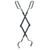 Home Impressions Rigid Steel 28 In. Black Fireplace Tongs FB-1002
