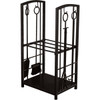 Home Impressions Fireplace Tool Set with Log Rack LG-1001