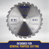 Irwin Classic Series 8-1-4 In. 24-Tooth General Purpose Circular Saw Blade 15150 370169