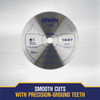 Irwin Steel 6-1-2 In. 140-Tooth Ripping-Crosscutting Circular Saw Blade 11820ZR 335592