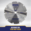Irwin Steel 7-1-4 In. 60-Tooth Ripping-Crosscutting Circular Saw Blade 11240 326003