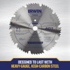 Irwin Steel 7-1-4 In. 60-Tooth Ripping-Crosscutting Circular Saw Blade 11240 326003